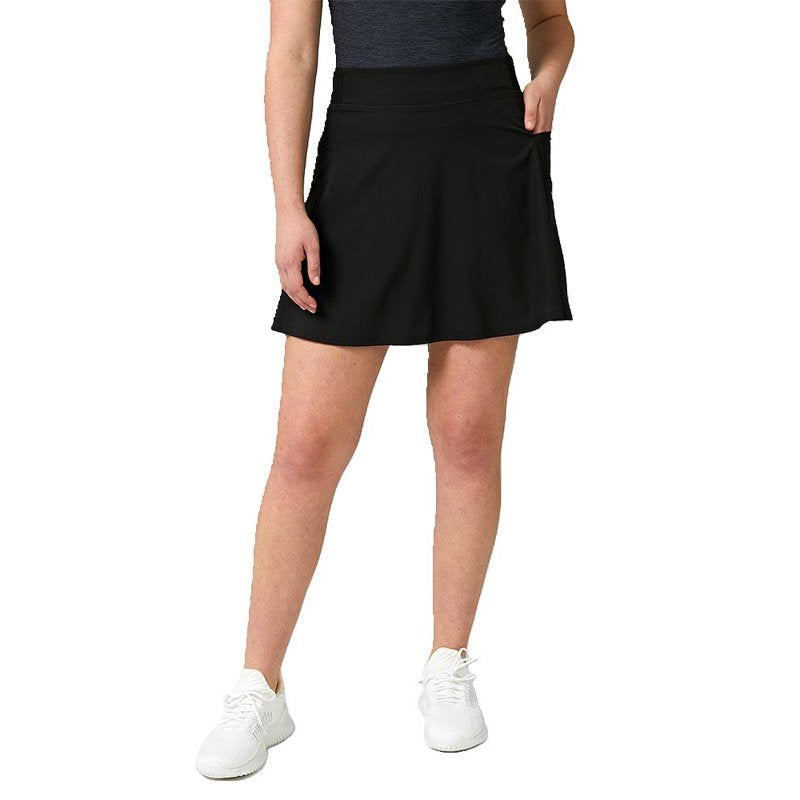 Women's Flared Skort with Mesh Liner & Pockets - Lightweight Casual Style