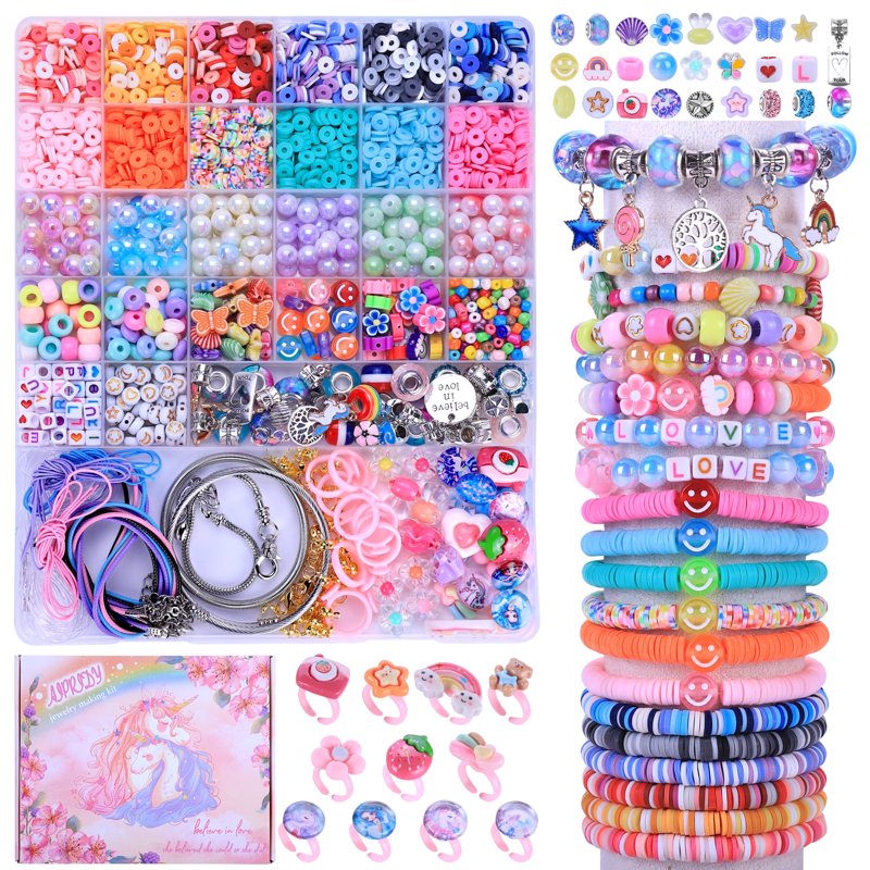 Unicorn Jewelry Making Kit for Kids Teens - 3200 Beads & Accessories