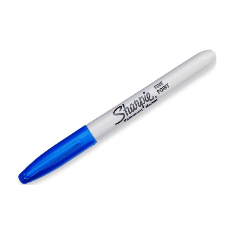 Permanent Markers Fine Point Blue - 12 Pack