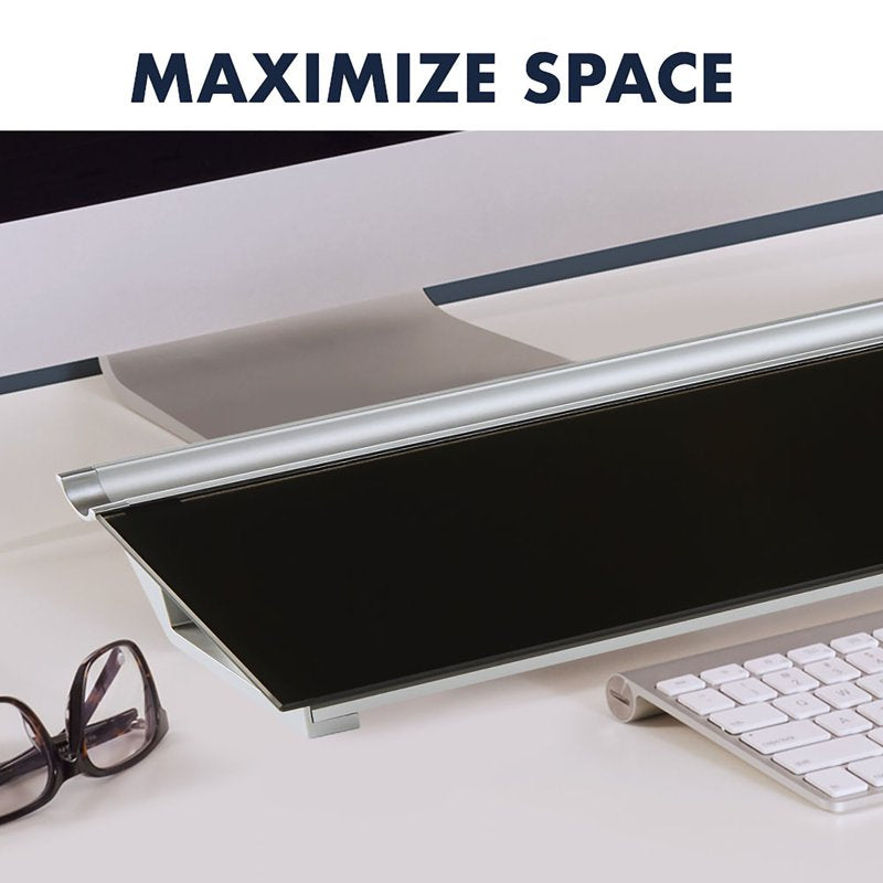 Dry Erase Desktop Pad - Glass Surface, Clutter-Free Workspace, Multiple Colors