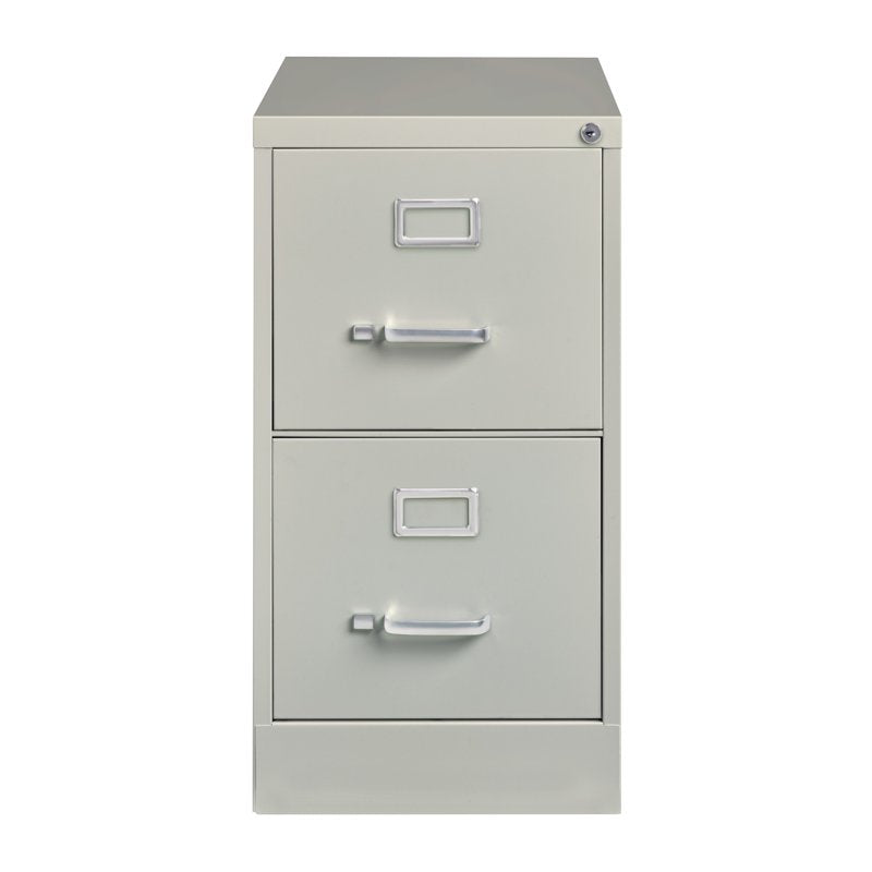 Deep Metal 2-Drawer File Cabinet - Letter Width Vertical Storage