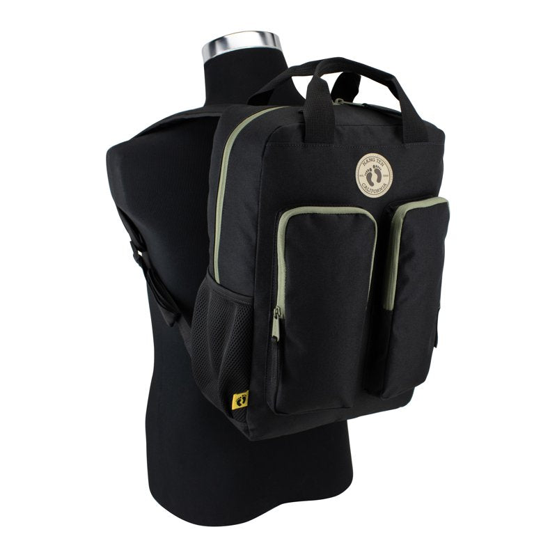 Convertible Laptop & Daypack Backpack - Water-Resistant, Multiple Compartments