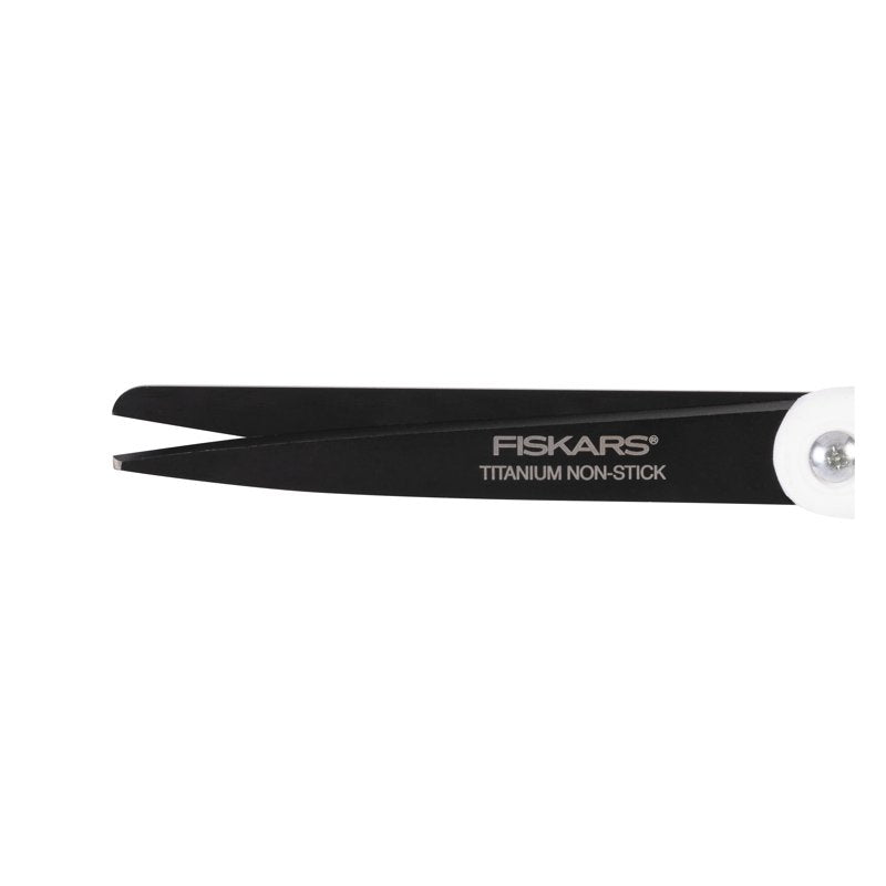 Non-Stick Titanium Scissors with Soft Grip - 8 Inch for Fabric & Adhesives