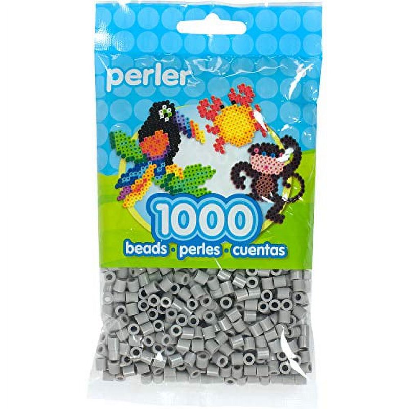 Perler Fused Bead Bag - Imaginative Kids Craft Storage - Grey