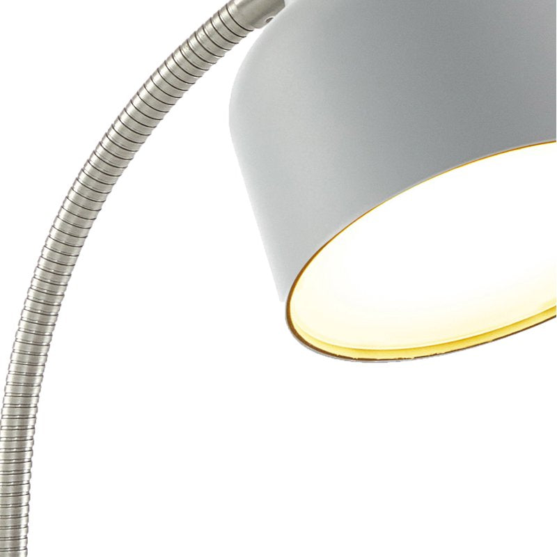 LED Desk Lamp with Catch-All Base and AC Outlet – Modern Study Light