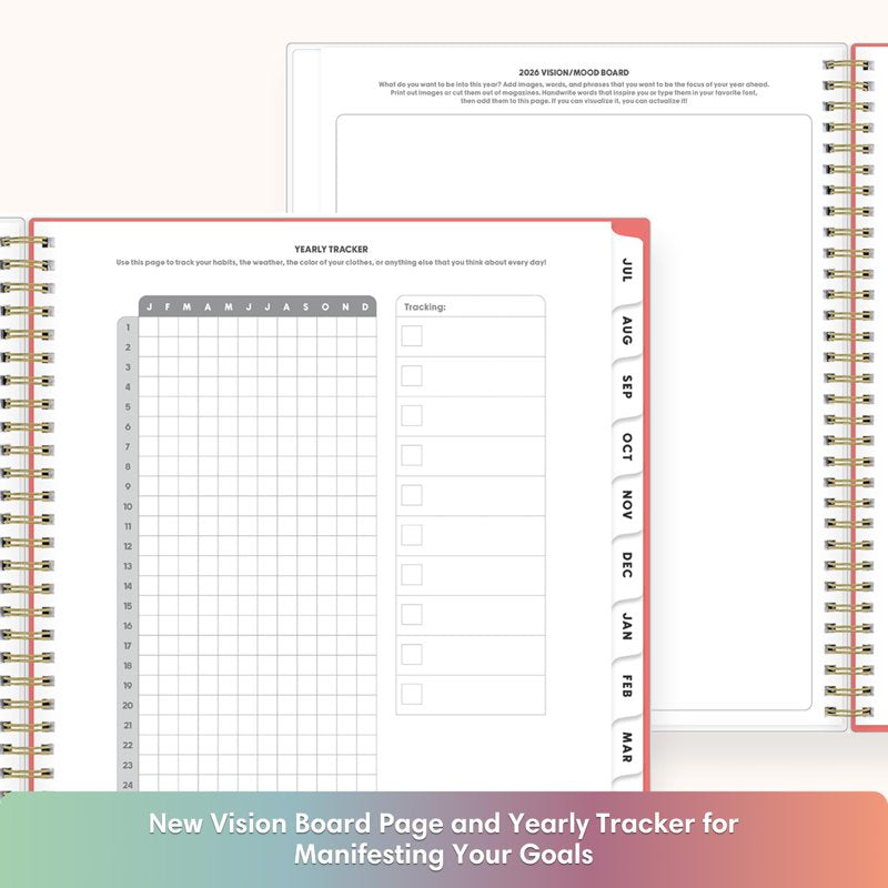 Academic Year Planner Calendar 2026-2027 Weekly & Monthly Organizer, Interchangeable Cover