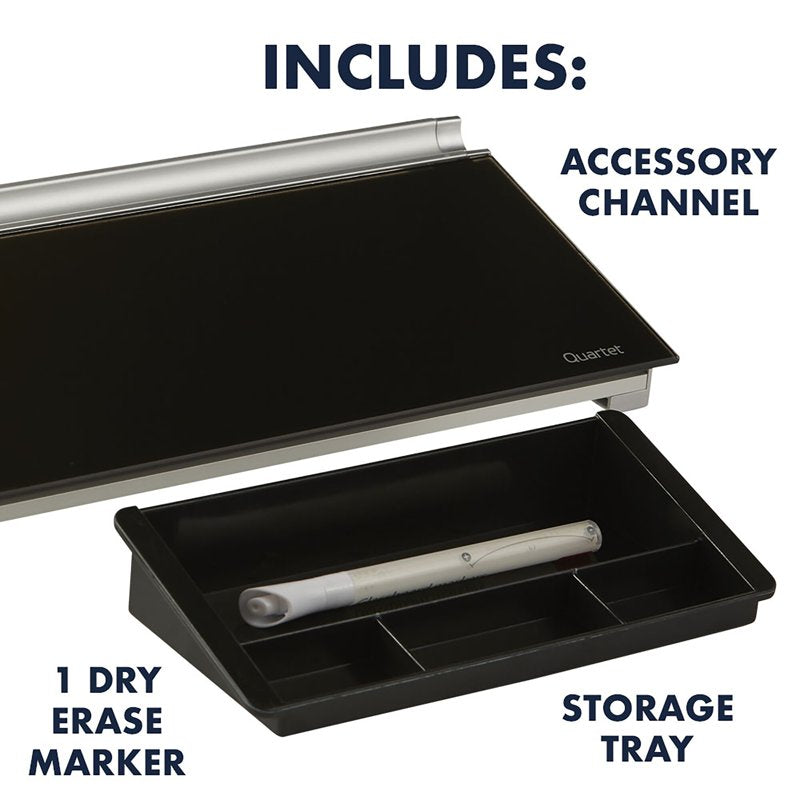 Dry Erase Desktop Pad - Glass Surface, Clutter-Free Workspace, Multiple Colors