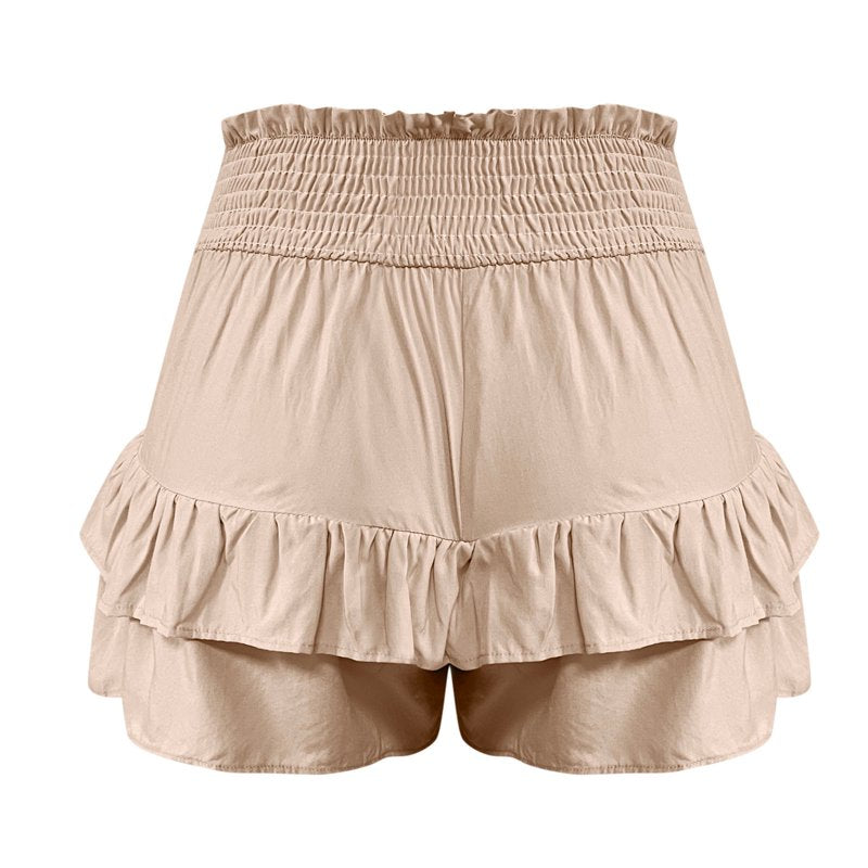 Women’s Flowy Tiered Ruffle Shorts High Waist Casual Skorts for Summer