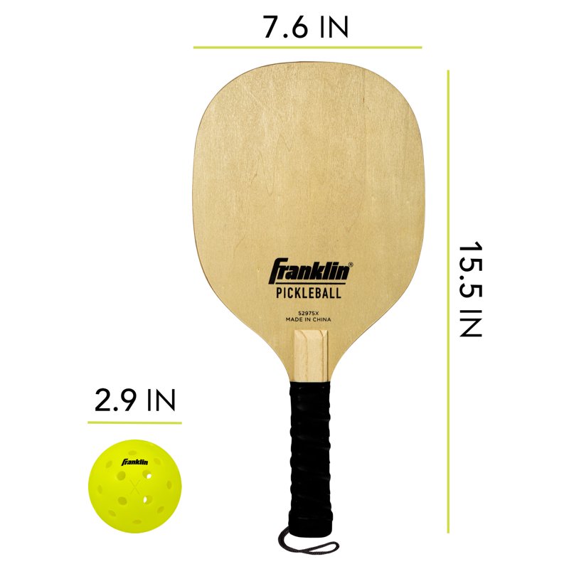 Portable Pickleball Net Set with 4 Paddles and Balls – Official Size & All-Weather Durable