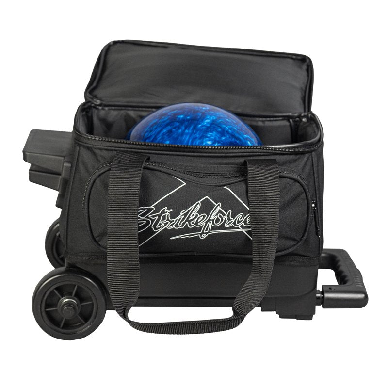 KR Strikeforce Hybrid Single Bowling Ball Roller Bag - Black