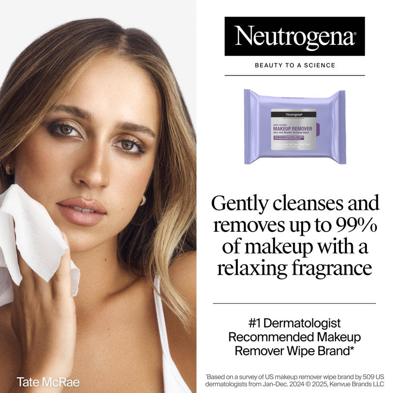 Makeup Remover Wipes for Sensitive Skin - Night Calming, 50 Count