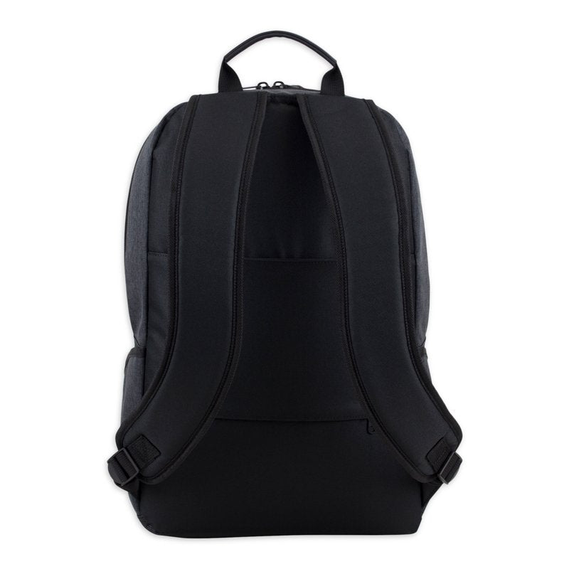 Unisex Travel Backpack with Removable Shoulder Bag - Black