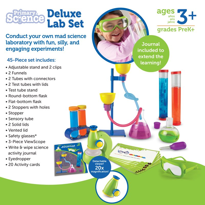Primary Science Deluxe Lab Set for Kids Ages 3+ | STEM Educational Kit