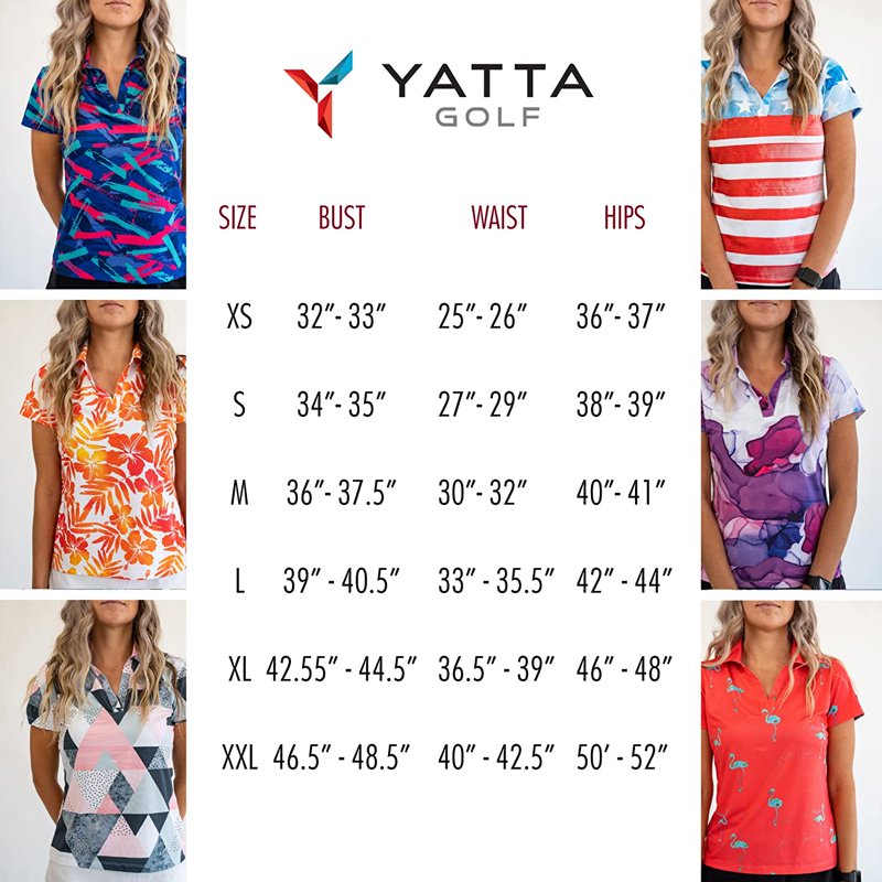Women's Golf Polo Shirt - Performance Moisture-Wicking V-Neck Short Sleeve
