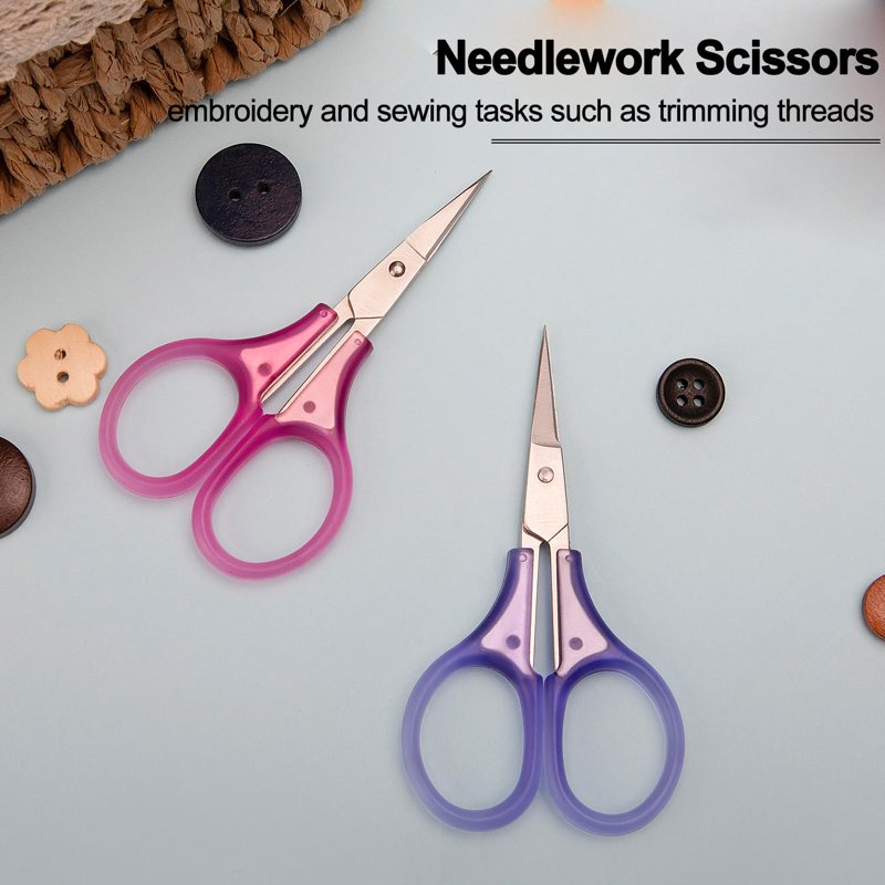 Mini Travel Scissors 3-Inch Sharp All-Purpose Craft & Sewing Scissors