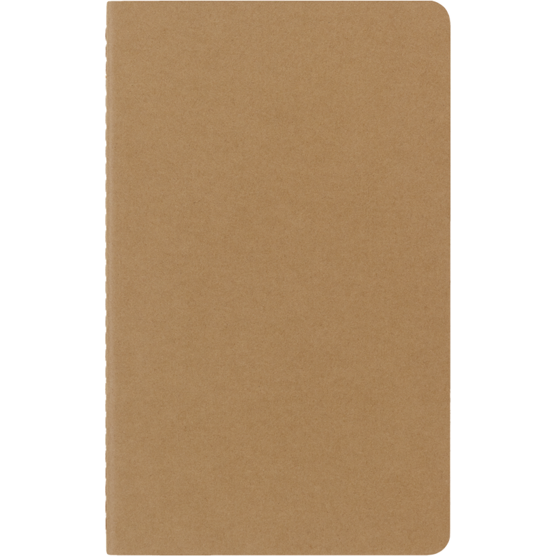 Large Kraft Brown Cahier Journals Set of 3 - Plain Note Books for Writing