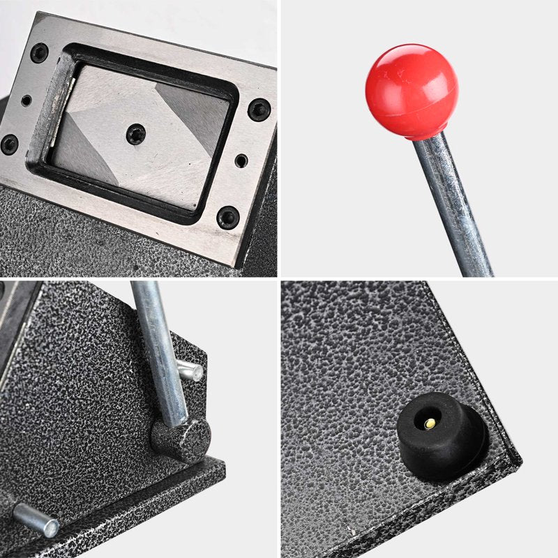 Yescom 2.1" x 3.8" Card Die Cutter - Manual ID/ Credit Card PVC Cutter with 0.75mm Thickness