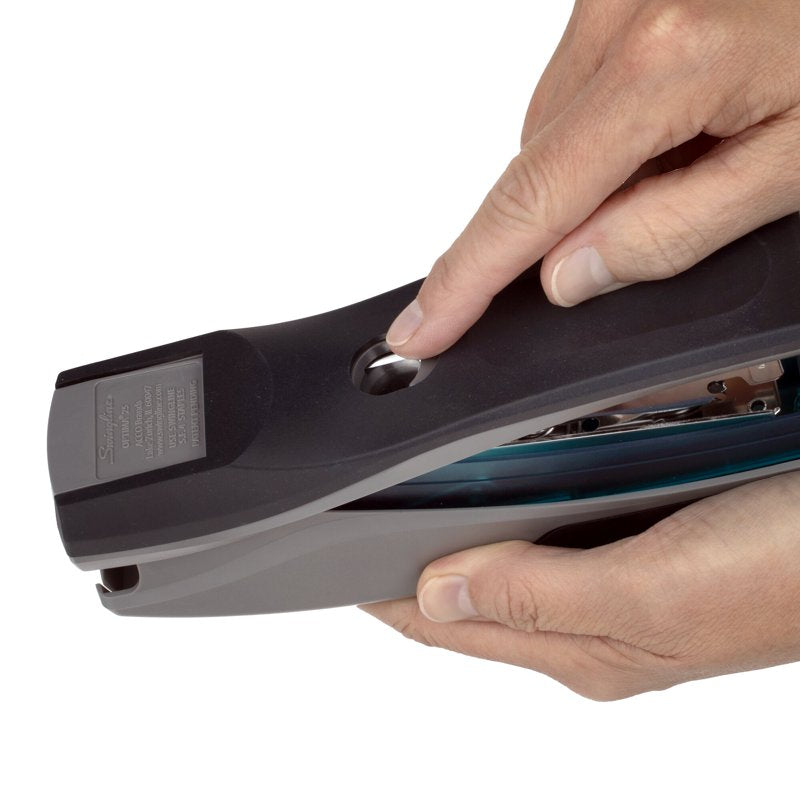 Reduced Effort Full-Size Stapler for 25 Sheets Blue Gray Office Desk Stapler