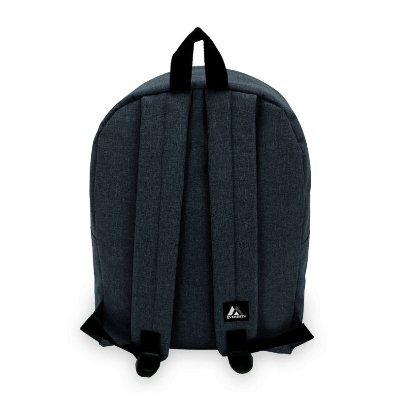 Denim Backpack for School Work Travel - Unisex 15 Inch Casual Bag