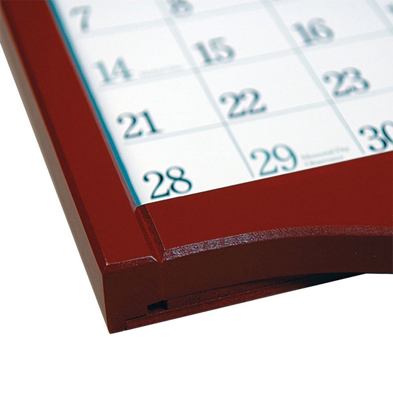 Vintage Red Calendar Frame for Wall Calendars - Solid Wood, Beveled Edges