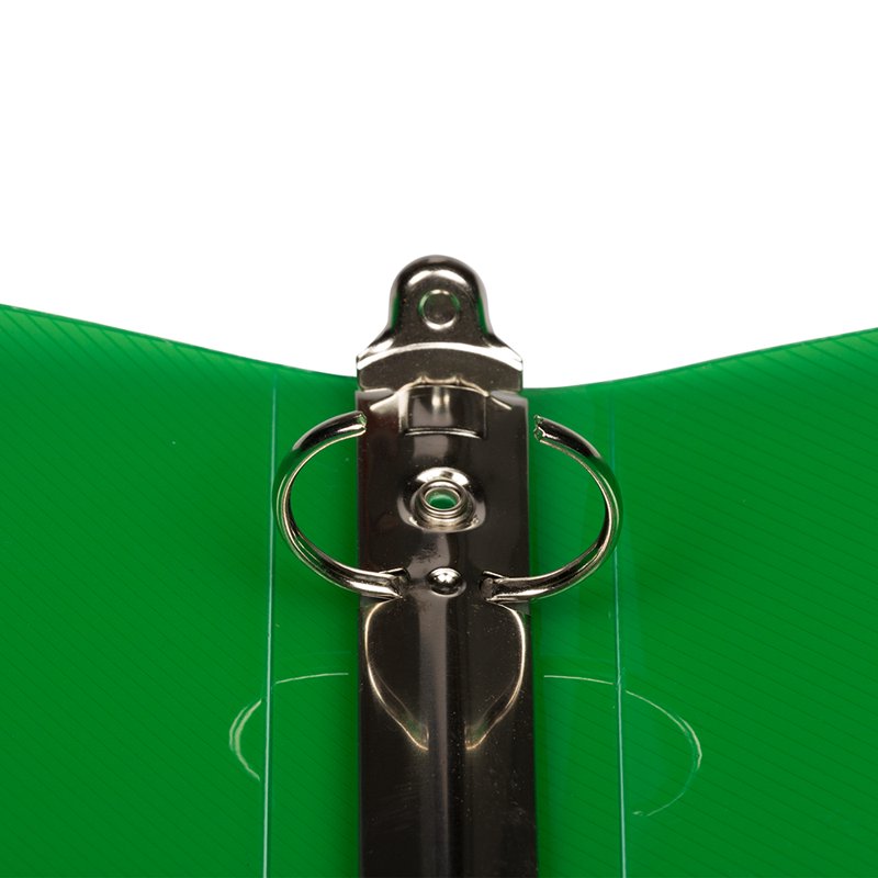 1-Inch Plastic Binder with Metal Rings - Green, 3-Ring Office Organizer