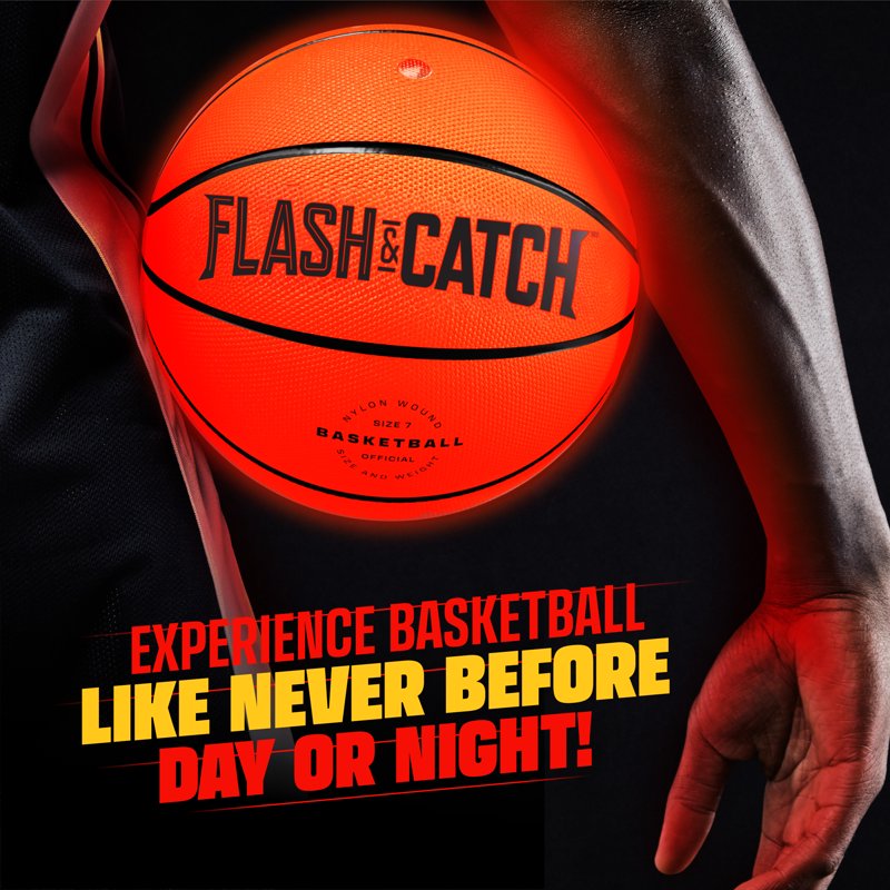 Glow-in-The-Dark LED Basketball - Night Game Sports Gear for Kids & Teens