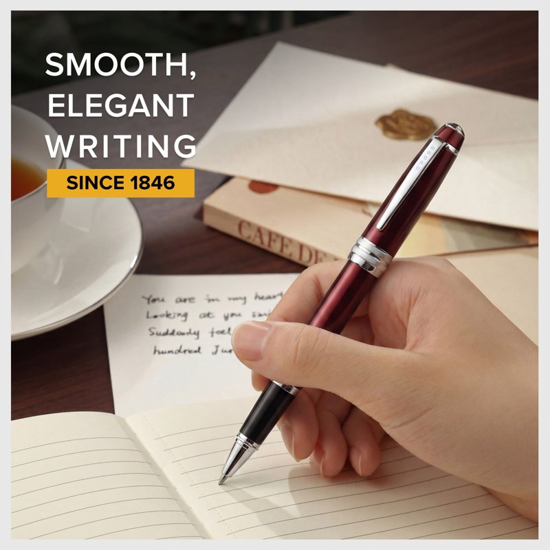 Cross Bailey™ Red Lacquer Rollerball Pen - Smooth Writing Gift