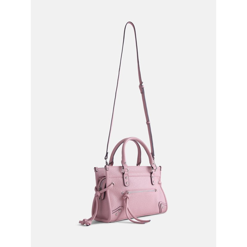 Women’s Square Tote Bag with Zip Pockets & Removable Crossbody Strap
