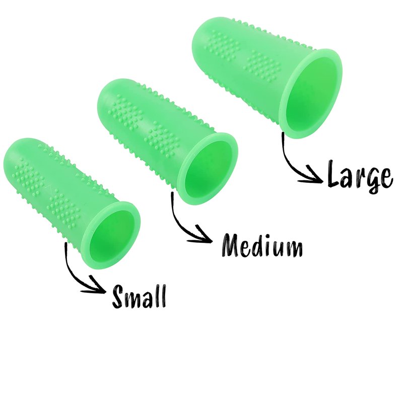 Assorted Silicone Finger Protectors Pack - 24 Count for Crafting & Safety