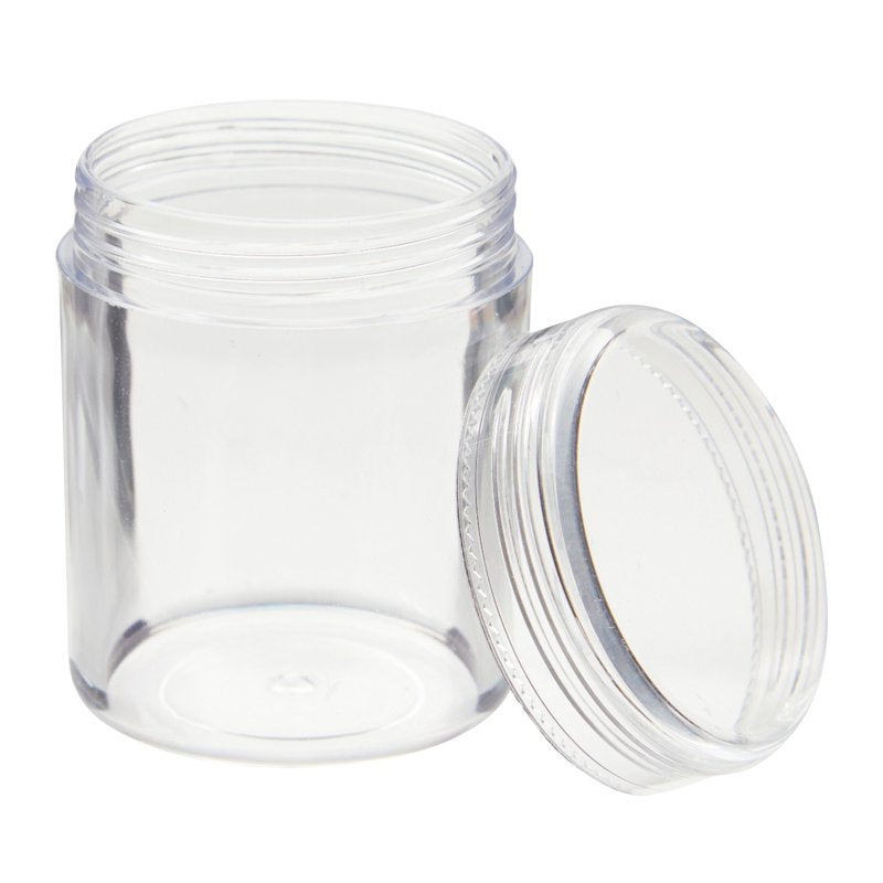 35-Pack Clear Plastic Jars with Lids - Small Storage Containers for Beads, Beauty, Slime Supplies