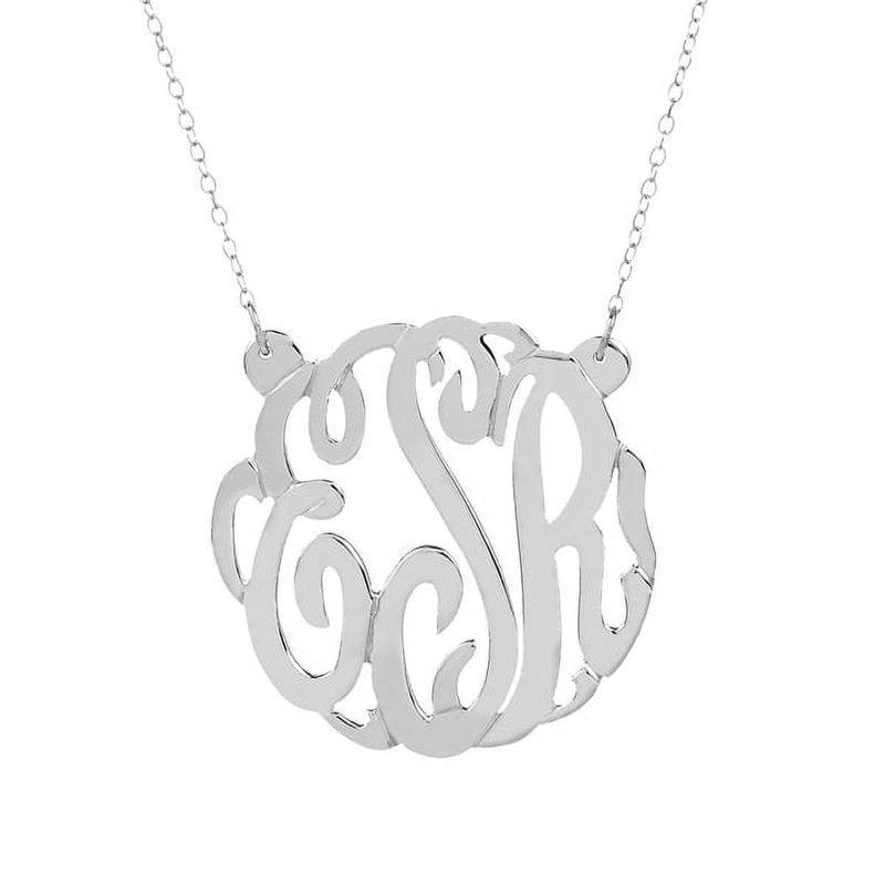 Personalized Monogram Necklace with Initials - Silver & Gold Options