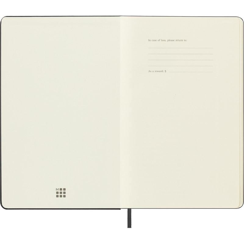 Large Sketchbook with Hard Cover and Premium Sketch Paper - Black