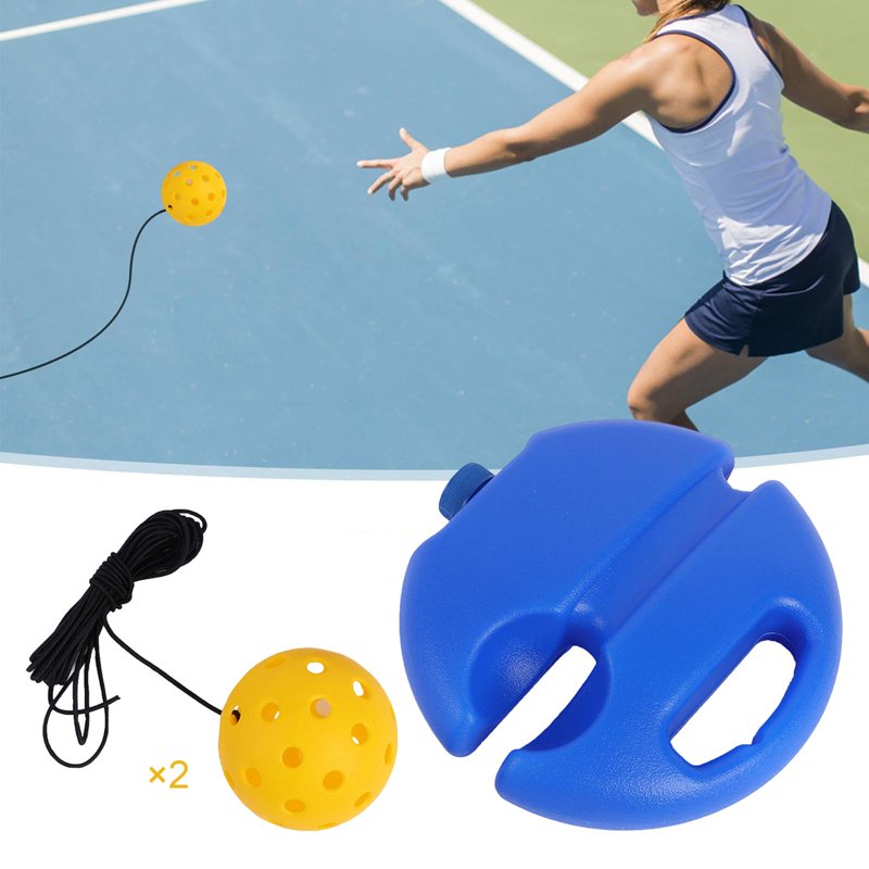 Pickleball Trainer Ball with Cord Baseboard — Solo Practice Tool for Beginners