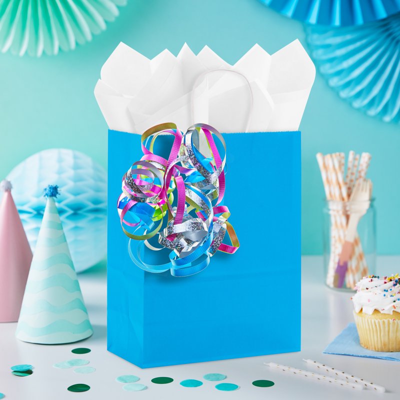 Multicolor Curly Ribbon Gift Bow Set - 4 Pack for Gift Wrapping