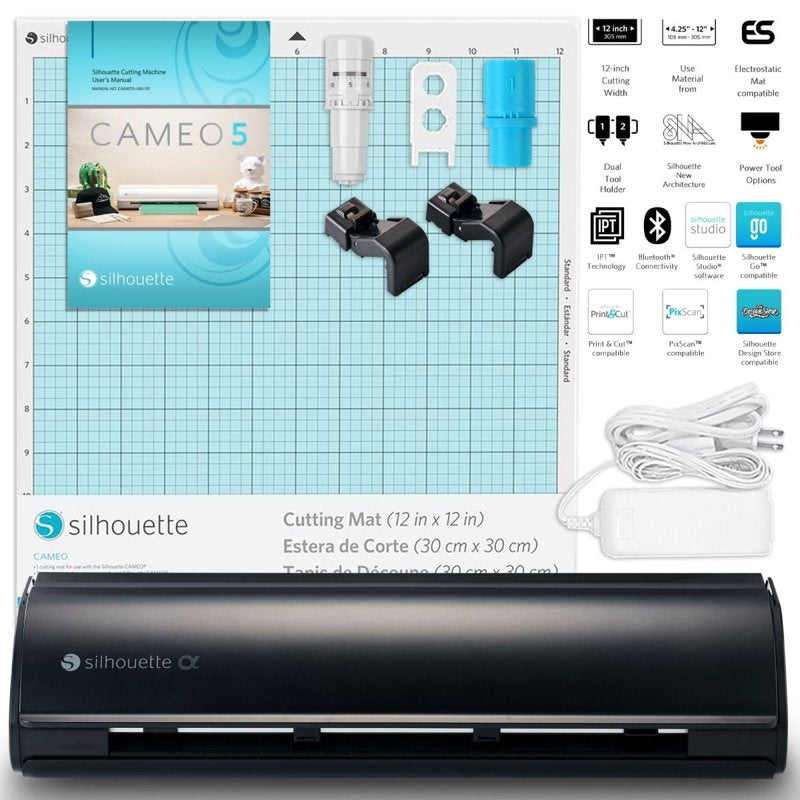 Silhouette Cameo 5 Alpha Vinyl Cutting Machine 12-inch Bluetooth