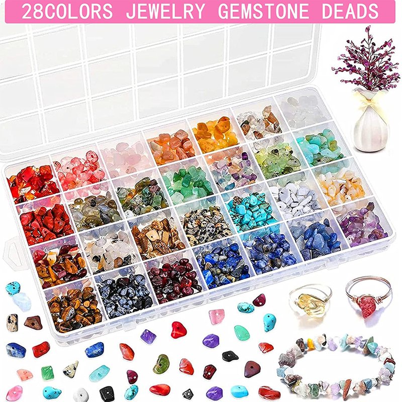 Jewelry Making Kit with 1670+ Beads, Wire, Pliers & Supplies for DIY Rings