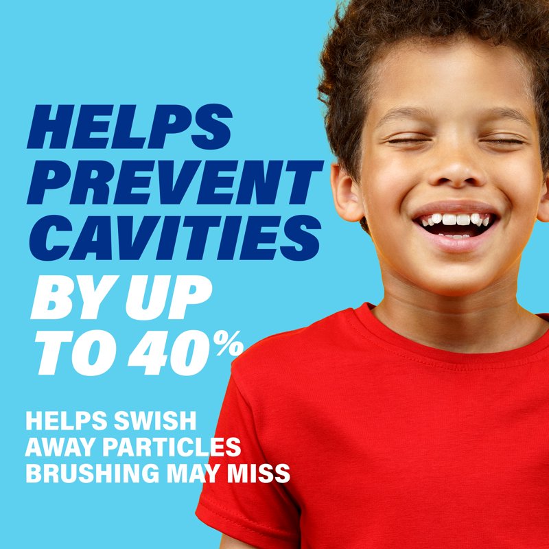 Kids Anticavity Mouthwash with Fluoride - Strawberry Flavor, 16.9 fl oz