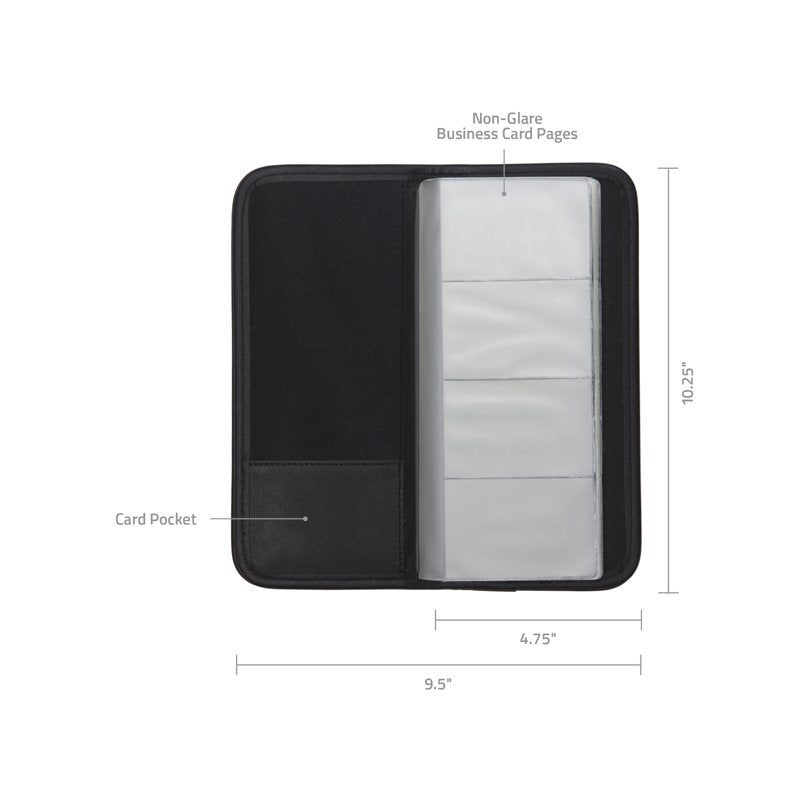 Professional Business Card Organizer Holds 160 Cards - Multiple Pack Sizes