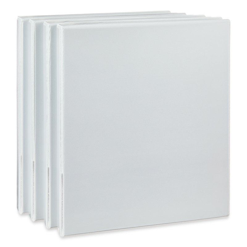 4 Pack View Binder with 0.5 Inch D-Rings - White, Office & School Use