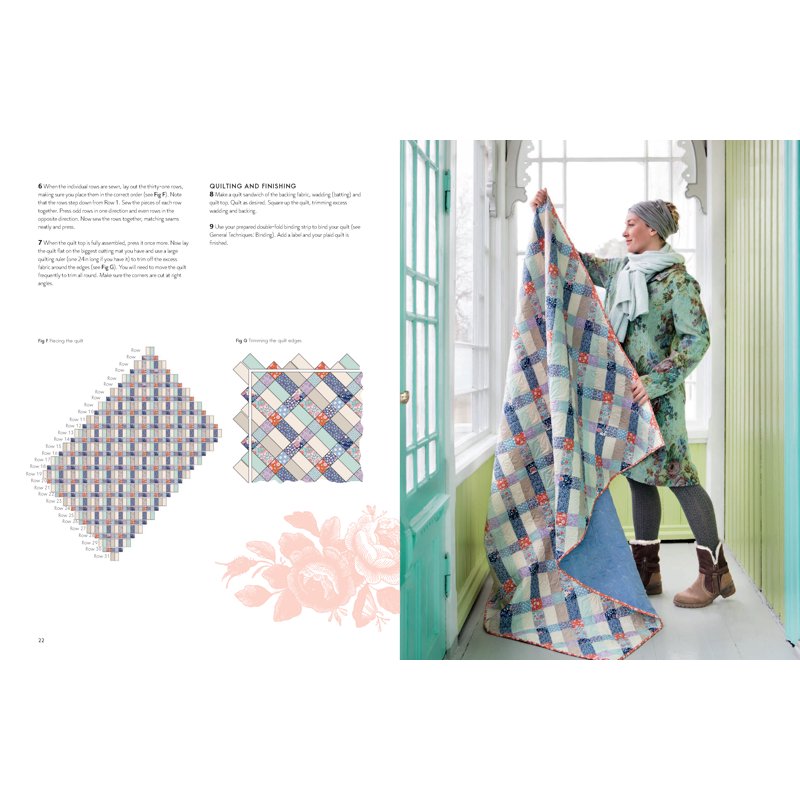 Quilt Pattern Book with Matching Pillows - Tilda Quilts and Sewing Inspiration