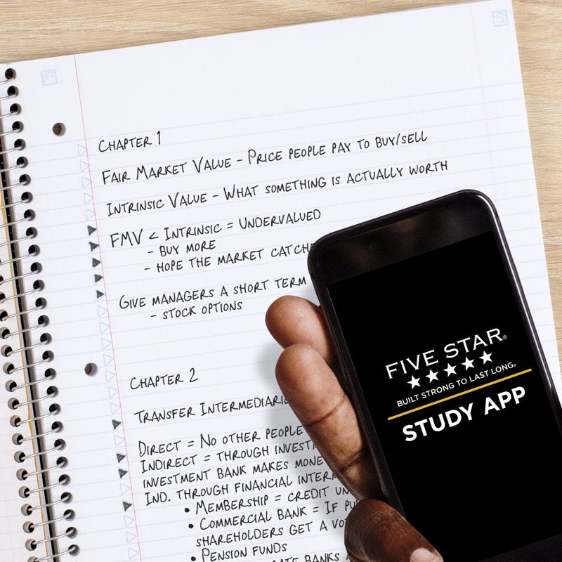 1 Subject College Ruled Notebook with Study App, 8.5x11 Water-Resistant Cover
