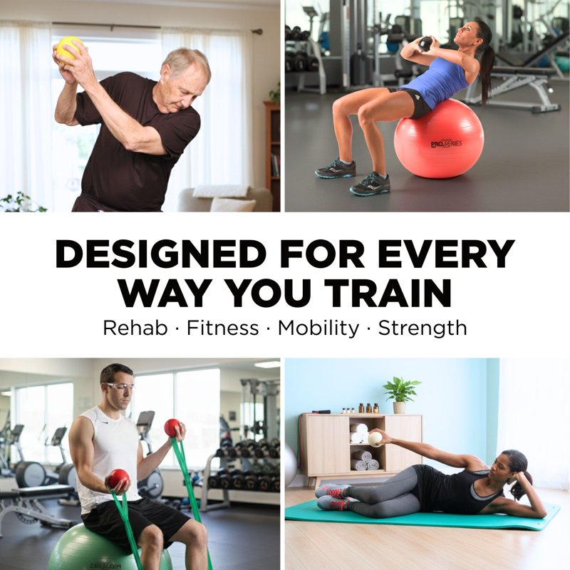 Weighted Exercise Balls Set for Physical Therapy and Fitness - Color-Coded, Portable and Grip-Friendly