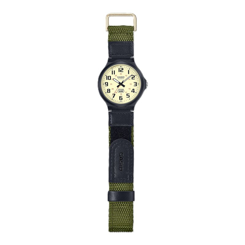 Outdoor Analog Watch with Cloth Band, 3-Year Battery, Water Resistance