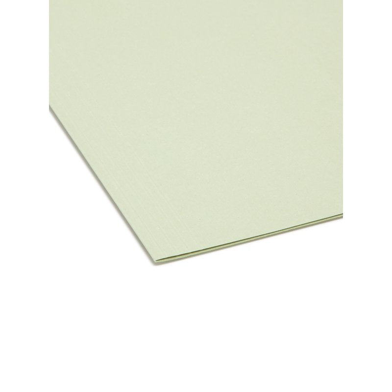 Hanging File Folders Letter Size Moss Pack of 20 - Heavy-Duty Tabbed Office Organization