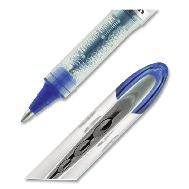 Uniball Vision Elite Rollerball Pen Bundle - Blue Ink, 0.8mm, White/Blue Barrel