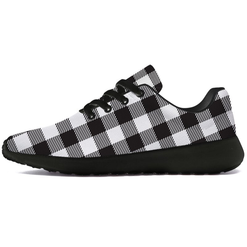 Women’s Tennis Shoes Plaid Sneakers Breathable Lightweight Athletic Sneakers