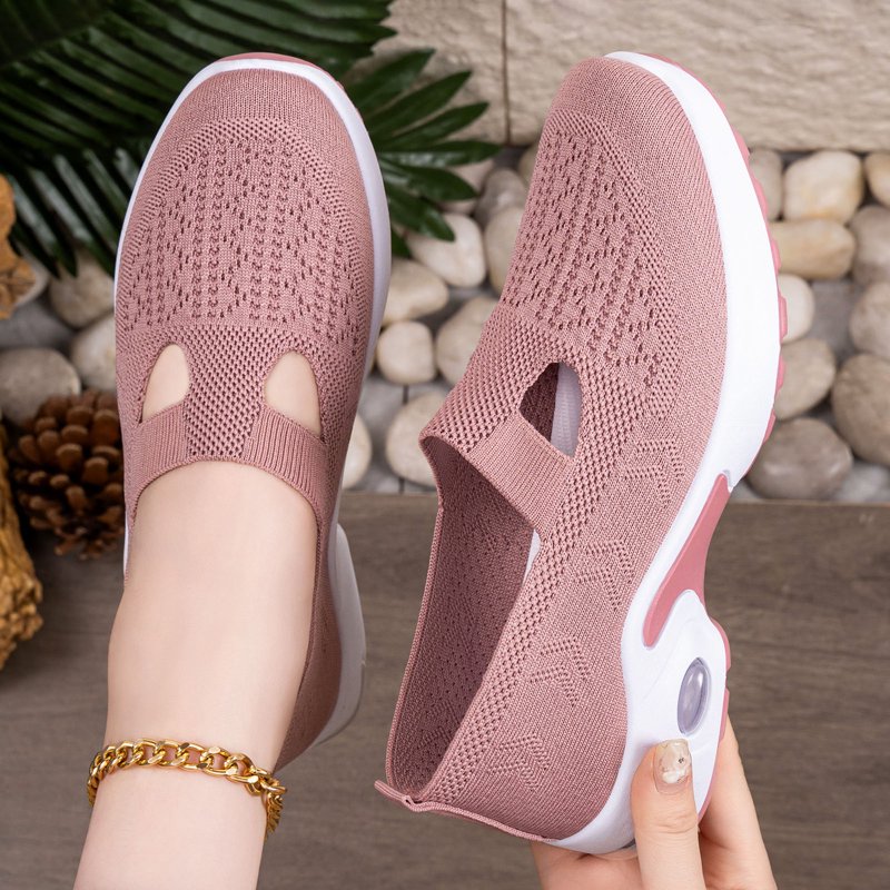 Women’s Orthopedic Slip-On Shoes with Arch Support - Lightweight Non-Slip Mesh Comfort