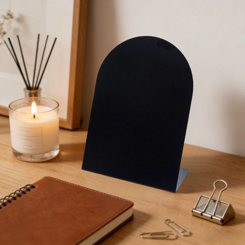 Variation of THIS listing: Black Pink White Purple Metal Magnetic Message Board – Reusable Iron Memo Reminder Board
