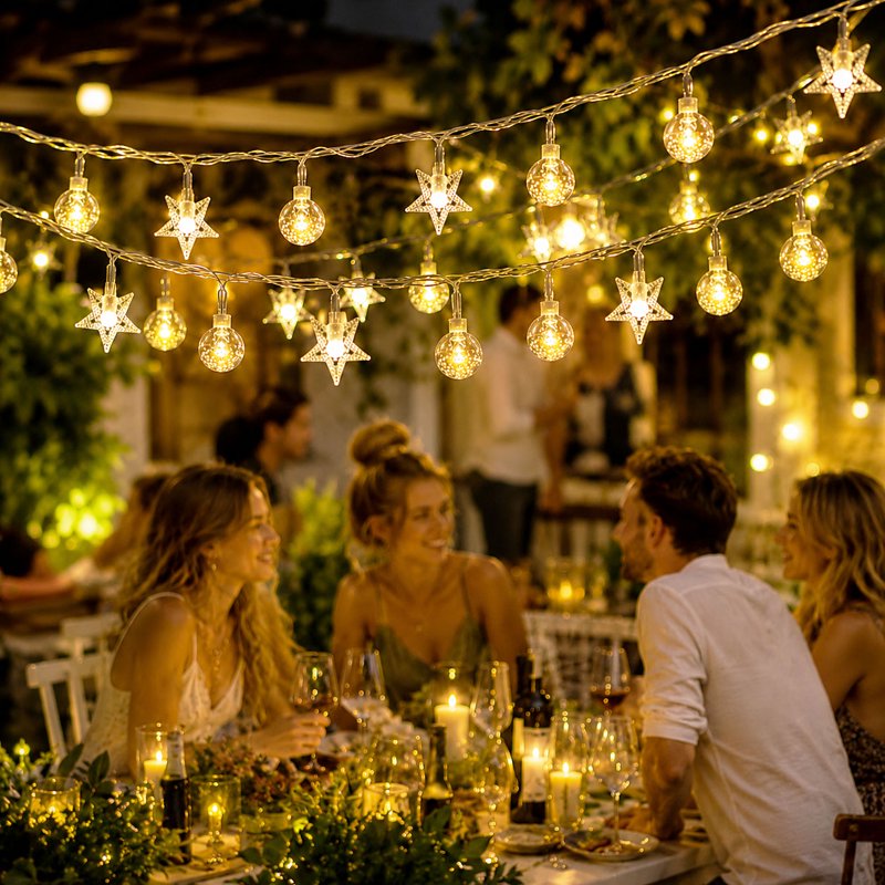 20 Ft Indoor & Outdoor String Lights with 40 LEDs, Waterproof Fairy Lights for Decor