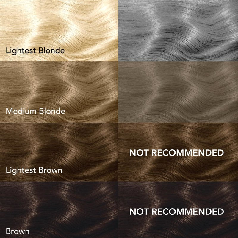 Semi-Permanent Hair Dye Kit with Bleach for Vibrant Silver & Bold Colors